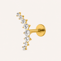 Piercing Labret Élia – Titane & Zircons