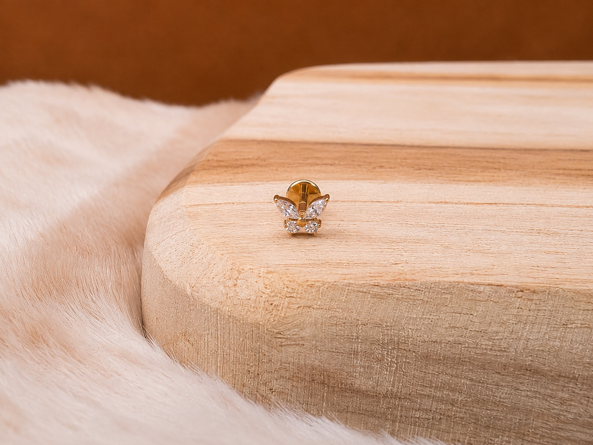 Piercing Alba – Papillon en Titane