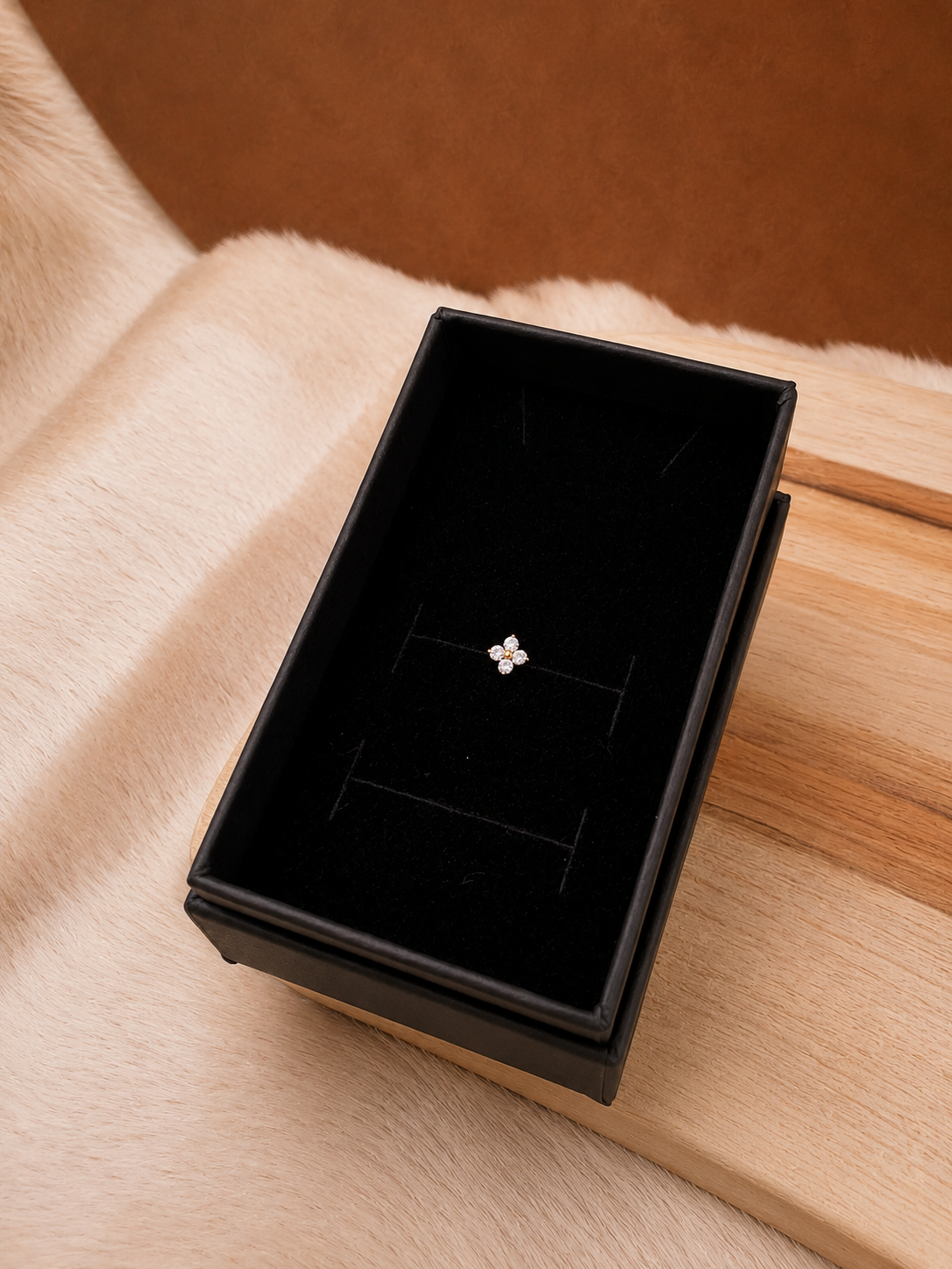 Piercing Cléo – Fleur en Titane Push Pin