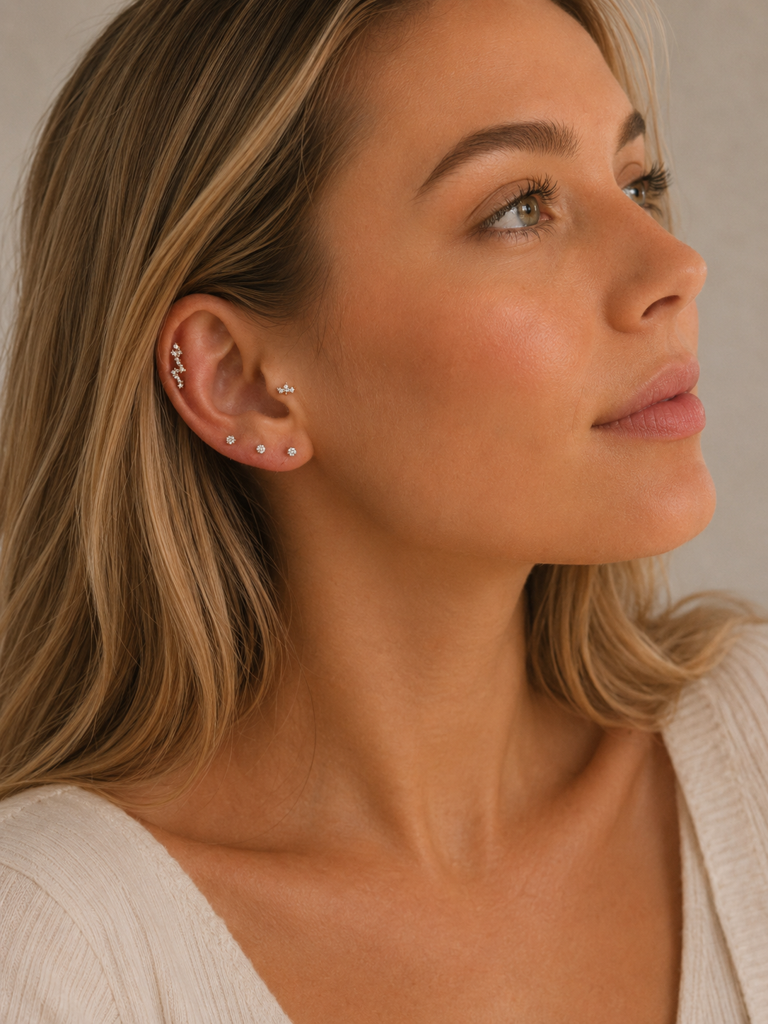 Piercing Luna – Fleur de Lotus en Titane